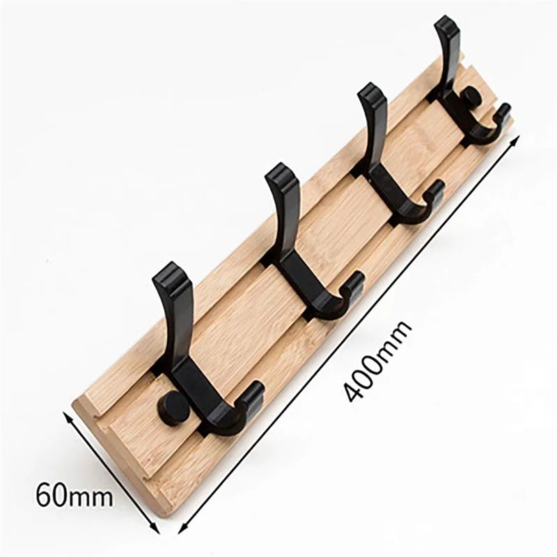 Stylish Nordic Bamboo Wall Hooks