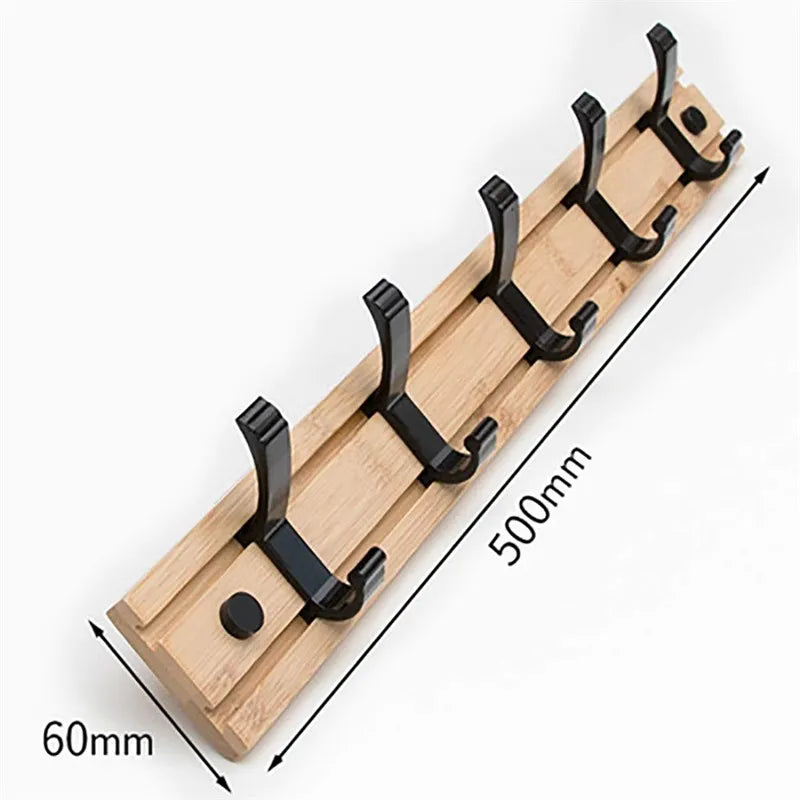 Stylish Nordic Bamboo Wall Hooks