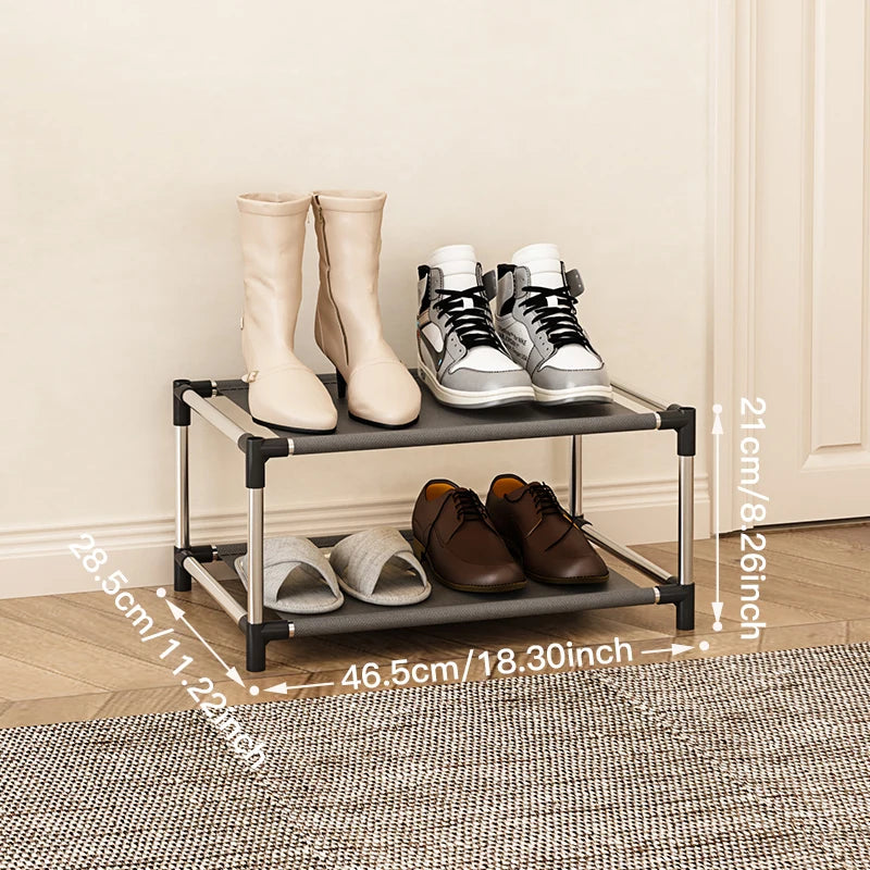 Black Metal Shoe Rack