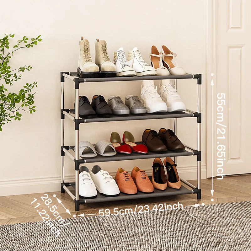 Black Metal Shoe Rack