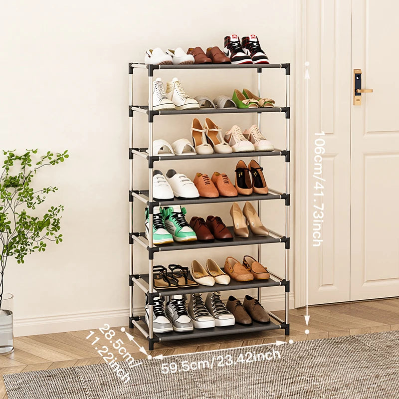 Black Metal Shoe Rack