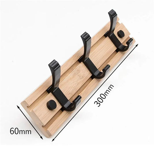 Stylish Nordic Bamboo Wall Hooks