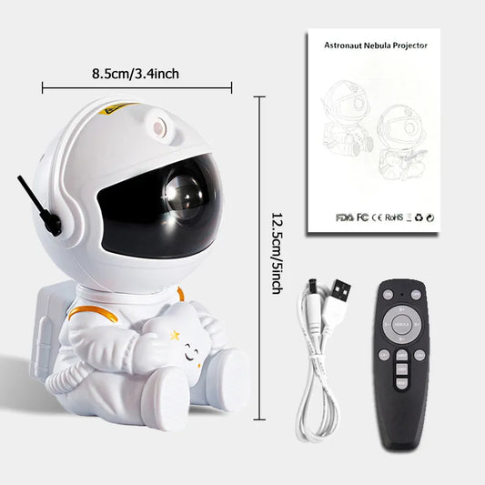 Astronaut Galaxy Night Light Projector - LED Lamp - USB Powered