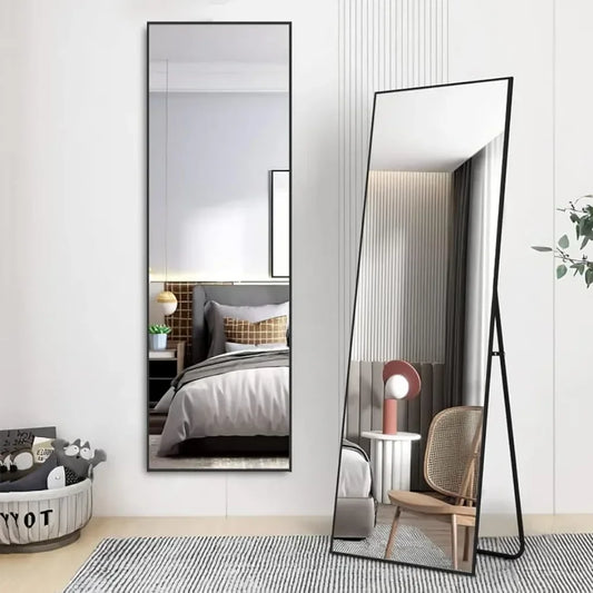 Aluminum Frame Full Length Mirror (59inx16in)